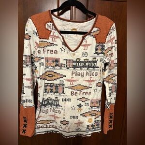 Double D Ranch Pullover Top Play Nice Be Free